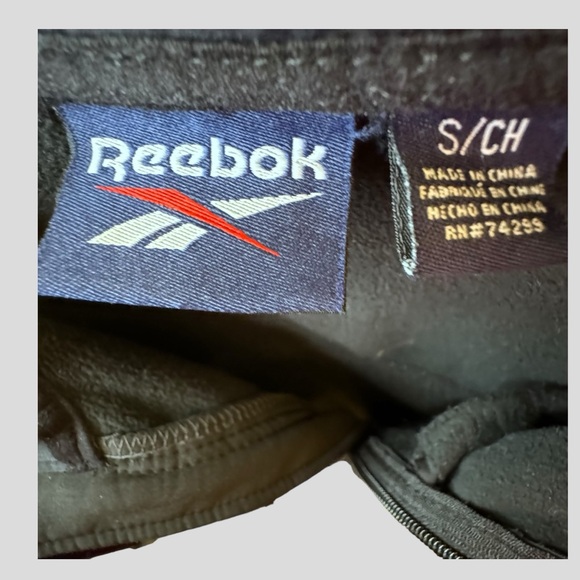 Reebok Men’s Jacket S Black Gray Full Zip Long Sleeves - Picture 8 of 11